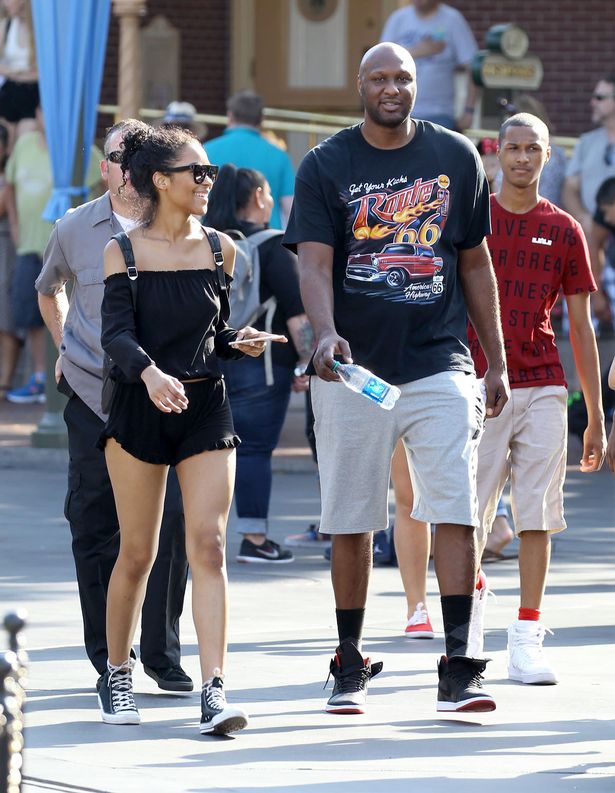 Lamar Odom Enjoys Family Day At Disneyland With His Children